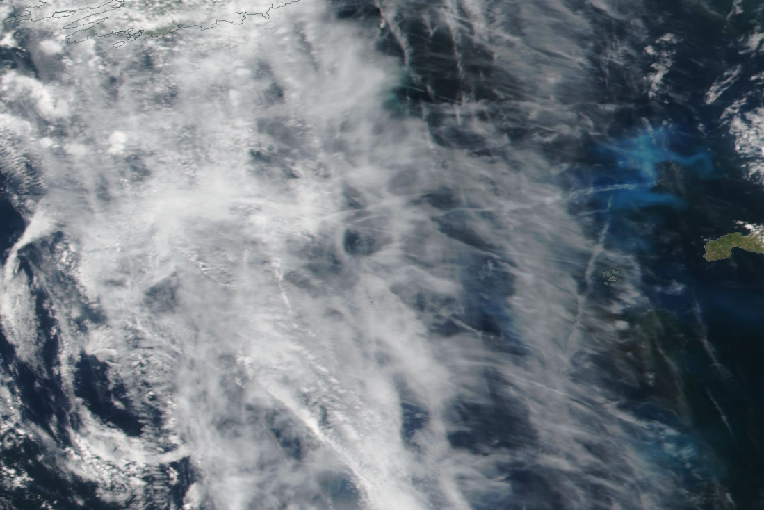 ditto using upper base layer on NASA worldview sea area Fastnet, Sole 15 july 2019 chemtrails south of Ireland ... https://go.nasa.gov/2l8Dt8t